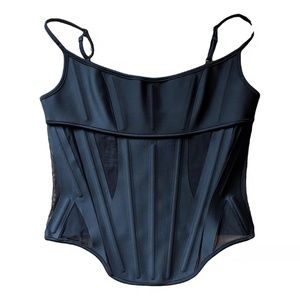 Mugler H&M black corset top US size 4/UK size 8/FR size 36